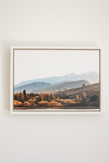 Picturesque View By The Lake • Canvas A3 Framed