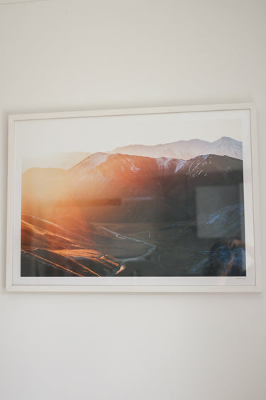 Sun Drenched Lindis Pass • A1 Framed