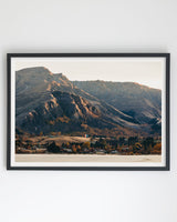 Autumn Ridgelines, Lake Hayes art print – black frame