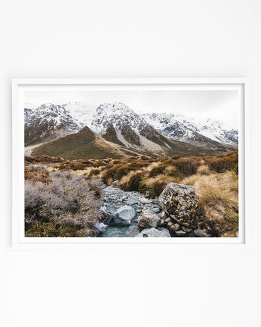 Photography art print of Hooker Valley in Mount Cook National Park