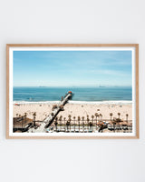 Framed in white