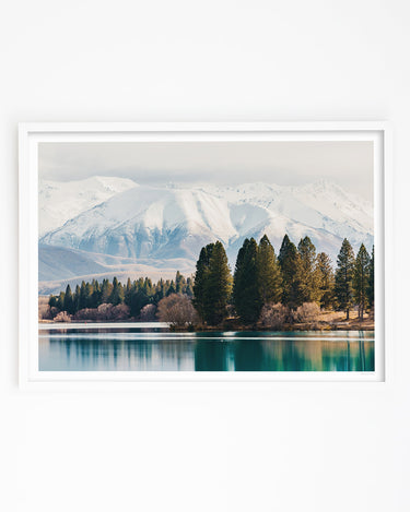 Art print of Lake Ruataniwha in the Mackenzie Basin, South Island, New Zealand