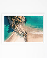 Drone Art Print of Moturiki - Leisure Island in Mount Maunganui
