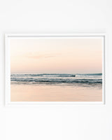 Photography art print of New Brighton Beach in Christchurch at sunrise