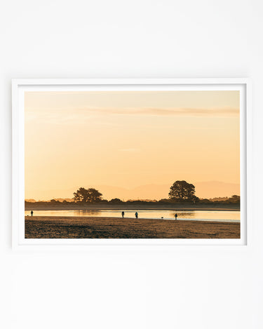 Sunset Photography Art Print of Sumner Beach in Christchurch