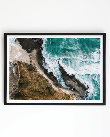 Framed in black