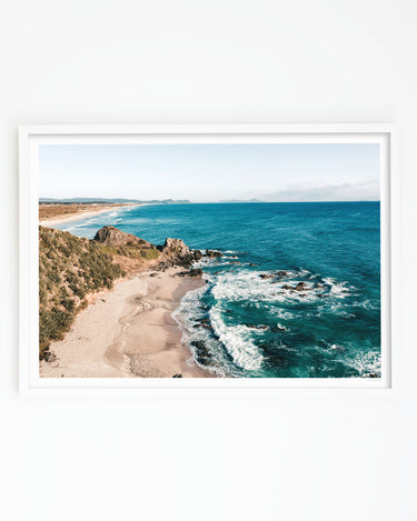 Framed in white