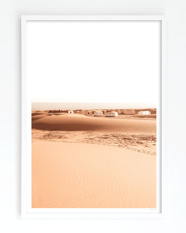 Framed in white