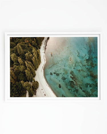 Photography Art Print of Lake Wanaka from above