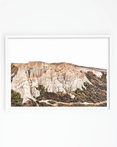 Framed in white