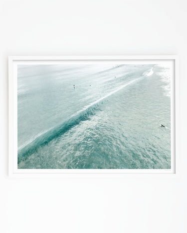 Framed in white