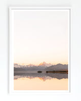 Framed in white