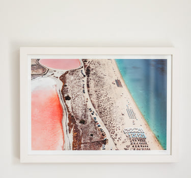 Saturated Shores • A3 Framed