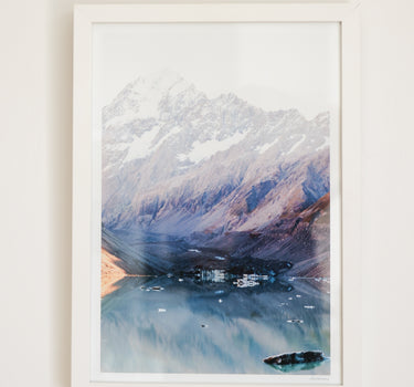 Spectacular Hooker Glacier Lake No.2 • A3 Framed