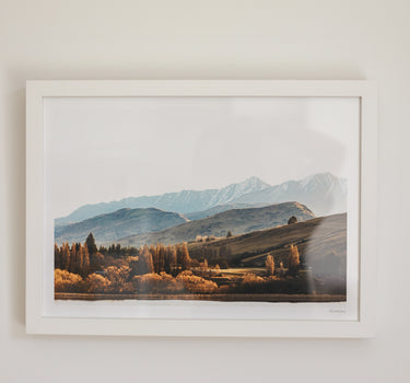 Picturesque View By The Lake • A3 Framed White