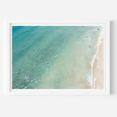 Mangawhai Beach Drone Ocean Fine Art Print by Alex and Sony