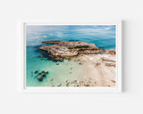 Tawharanui Aerial Photography Art Print