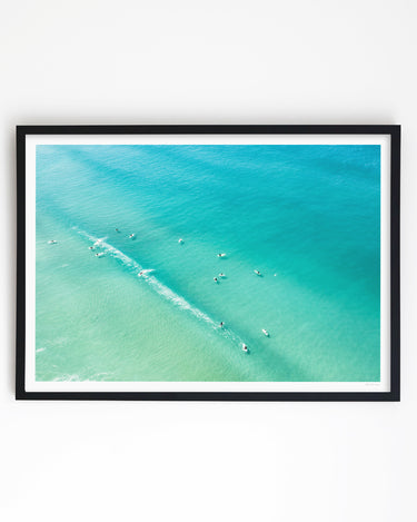 framed in black