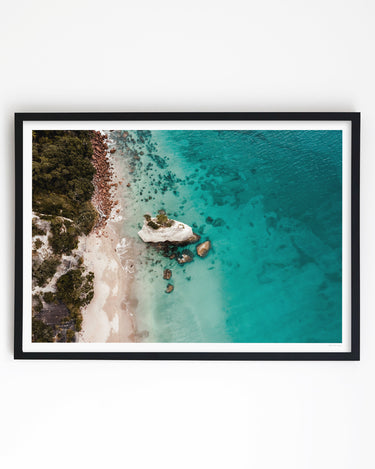 Framed in black