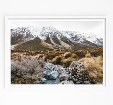 Photography art print of Hooker Valley in Mount Cook National Park