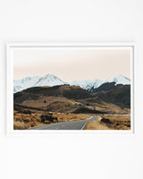 Art print of Castle Hill Mountains covered in snow
