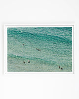 Framed in white