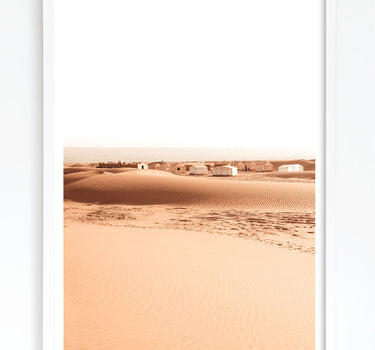 Framed in white