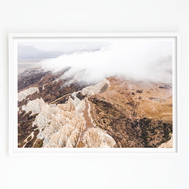Framed in white