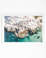Framed in white