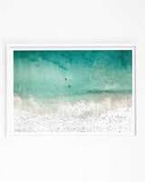 Framed in white