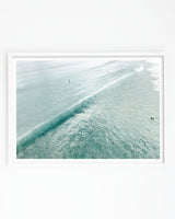 Framed in white