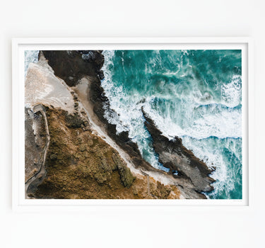 Framed in white