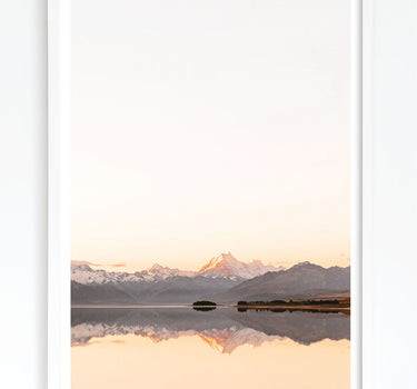 Framed in white