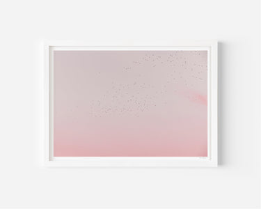 Dots in the Sky abstract birds sky art print - Alex and Sony