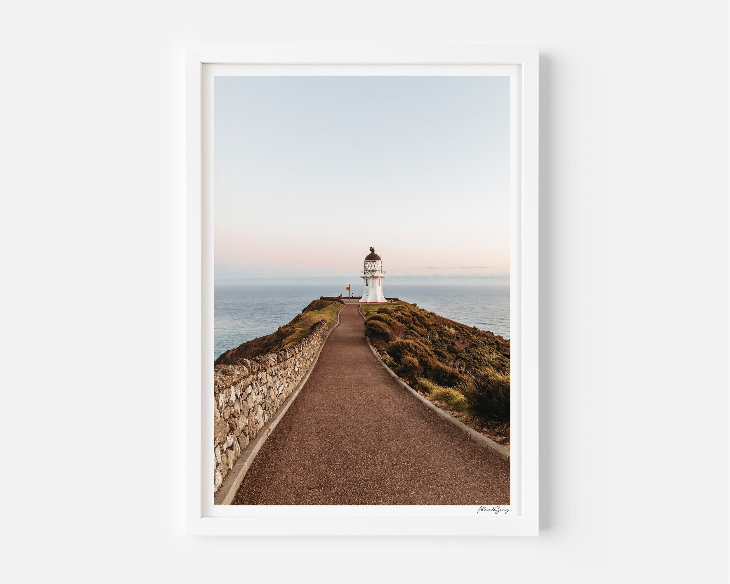Iconic Cape Reinga Lighthouse No.2 | New Zealand Art Print - Alex and Sony