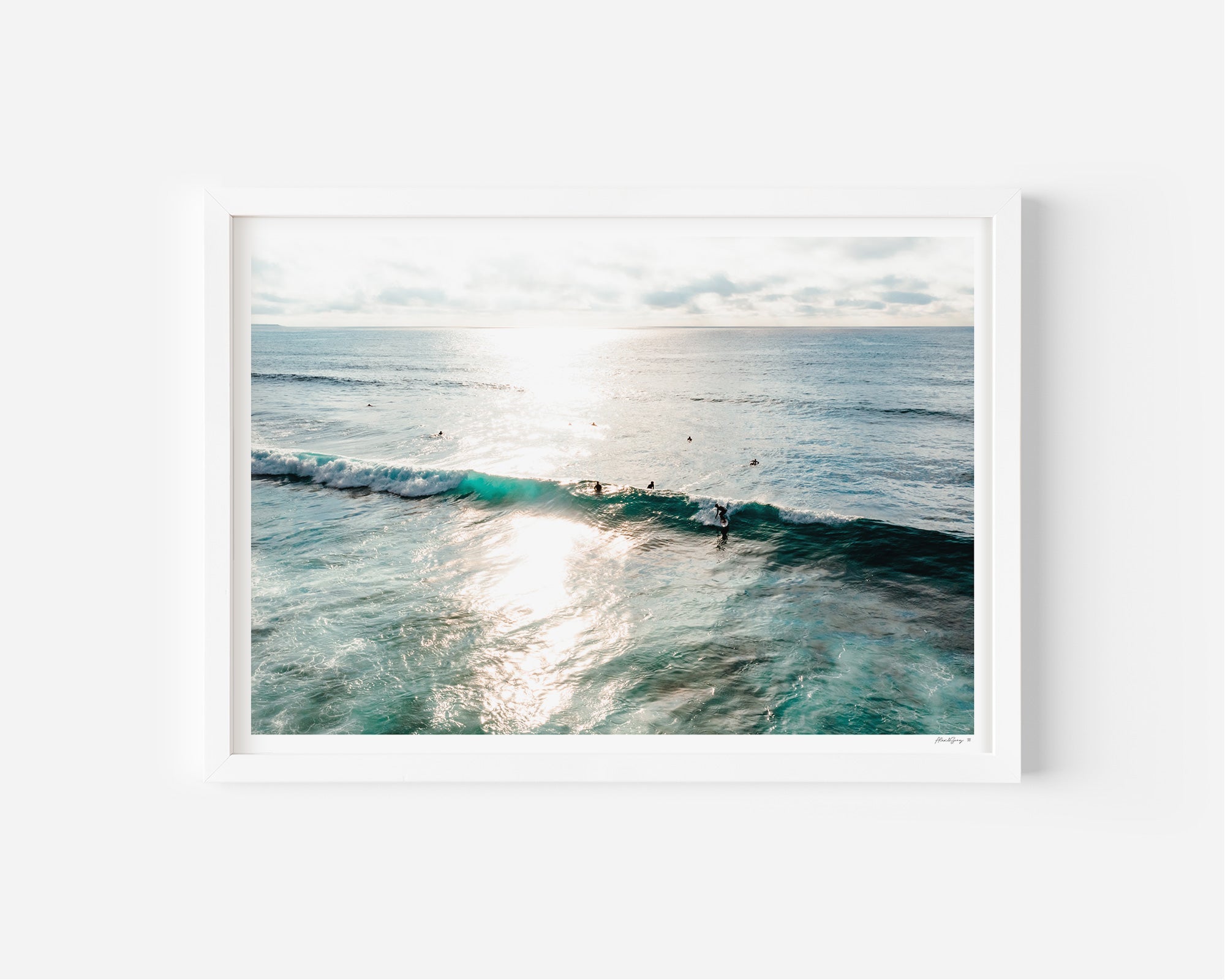 Tarankai Surf Beach Art Print for sale titled Sunset Therapy No.2, captured at Back Beach - Shop more quality and original fine art prints from Alex and Sony